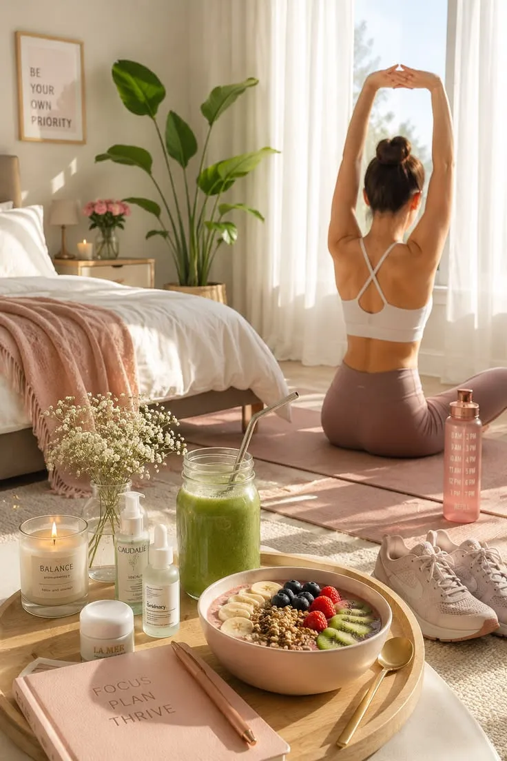 Warm ambient light in a quiet room